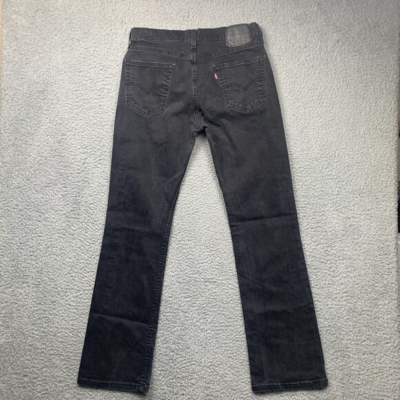 Levis 527 Jeans Mens 32 Black Bootcut Mid Rise Denim - Picture 8 of 15